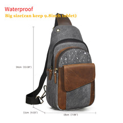 H Horse Leather Casual Fashion Chest Sling Bag