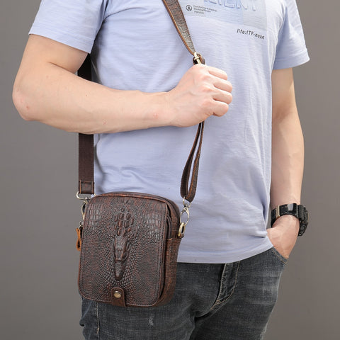 Shoulder Bag Leather Designer Cowhide Leather Purse Small Mens Crossbody Bags
