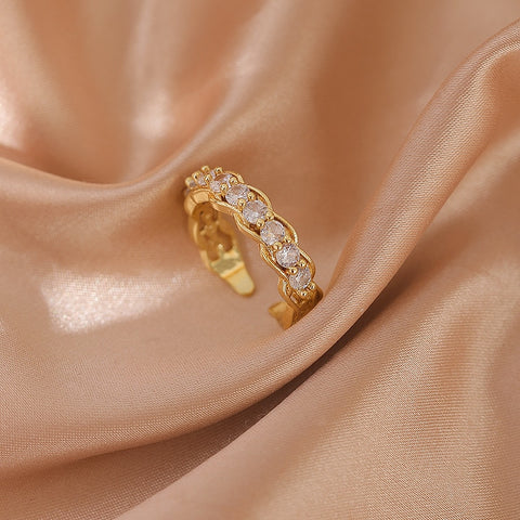 Pearl Zircon Rings for Woman 2021 Vintage Sexy Open Ring