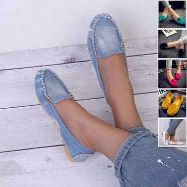 Women Casual Flat Shoes Flat Loafer Women Shoes Slips