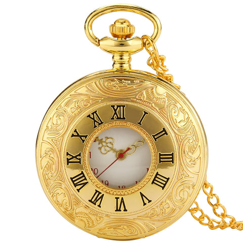 Vintage Charm Black Unisex Fashion Roman Number Quartz
