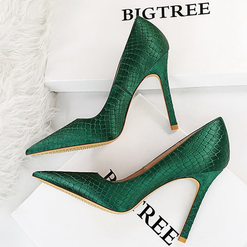 Shoes Designer New Women Pumps Pointed Toe High Heels