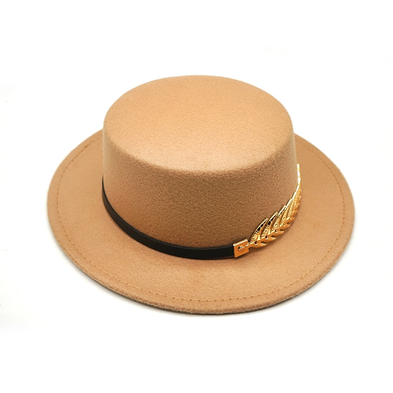 Wool Vintage Trilby Felt Fedora Hat Ribbon With Wide Brim