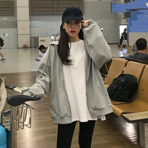 Women Hoodies Harajuku Korean Version Loose Oversized Sweatshirts