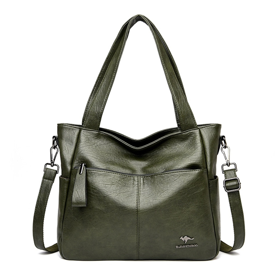 Leather Bags Female Shoulder Sac Tote Shopper Bag