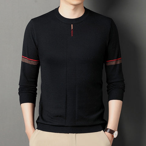 Fashion Casual Long-sleeved Knitted Slim Sweater Pullover