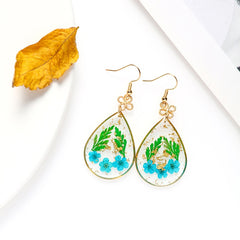 Real Floral Earrings Creative Dried Flower Earrings