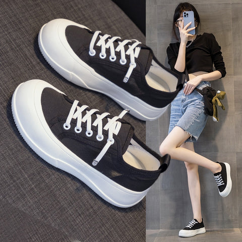 Mesh Sneakers Breathable Shoes Casual Fashion Color Platform
