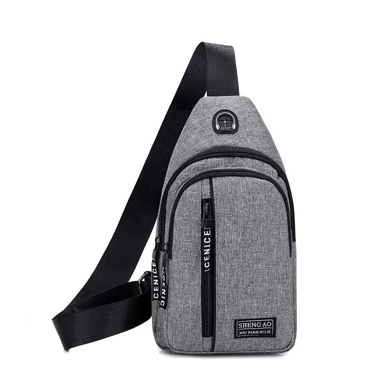 Men Fashion Multifunction Shoulder Crossbody Bag