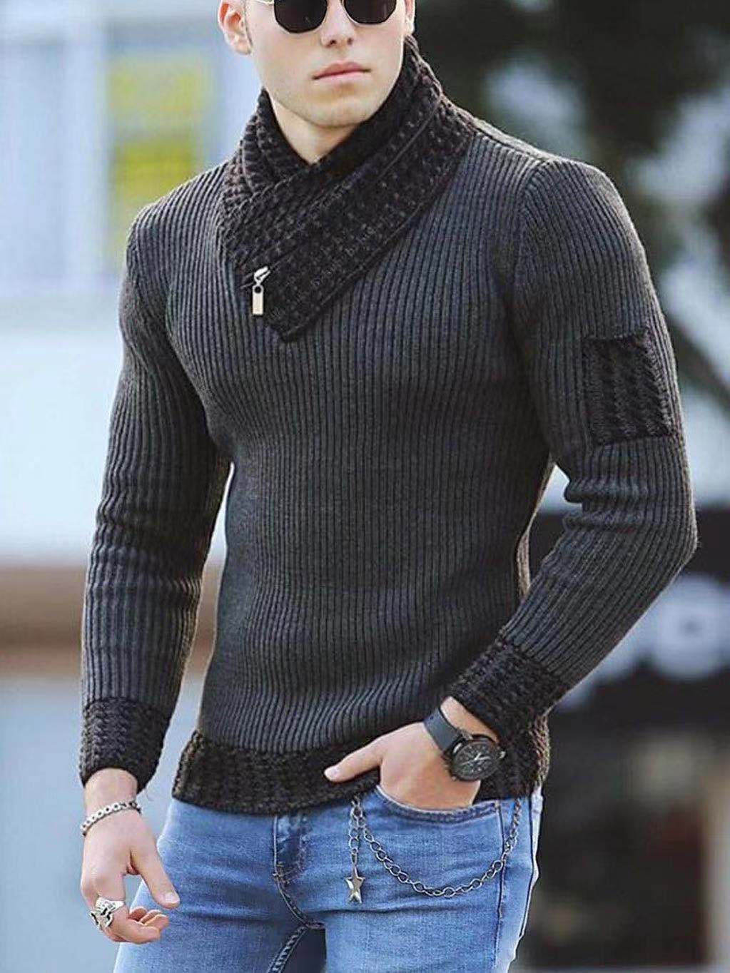 Fashion Autumn Men Casual Vintage Style Sweater