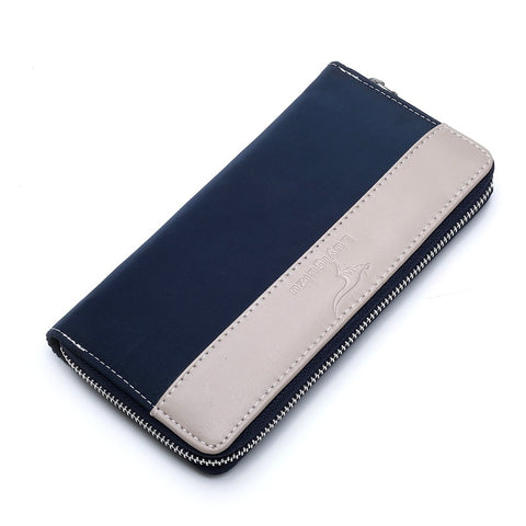 Men wallet Large Capacity billeteras para hombre Double Zipper