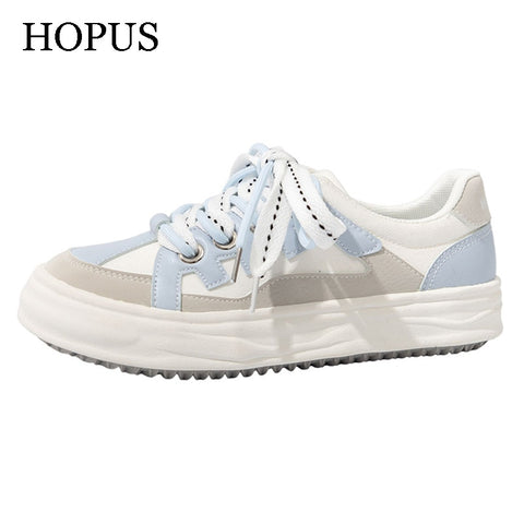 Trend Platform Shoes Casual Breathable Canvas Sneakers Mixed-Color Comfort