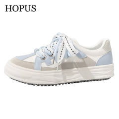 Trend Platform Shoes Casual Breathable Canvas Sneakers Mixed-Color Comfort