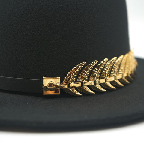 Wool Vintage Trilby Felt Fedora Hat Ribbon With Wide Brim