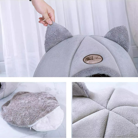 Bed House Comfort Sleep Nest With Soft Plush Mats Washable