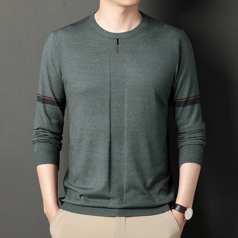 Fashion Casual Long-sleeved Knitted Slim Sweater Pullover