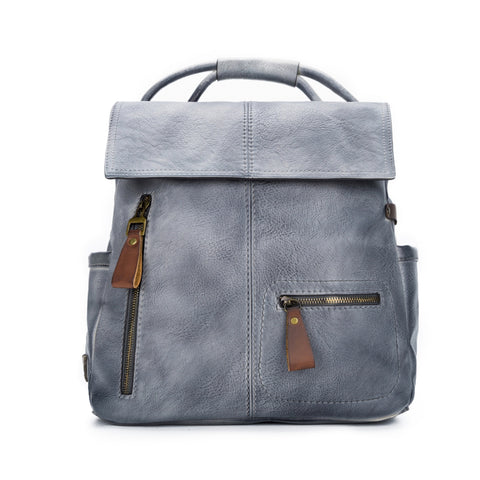 Women Backpack Purse Leather Anti-theft Casual Shoulder Bag