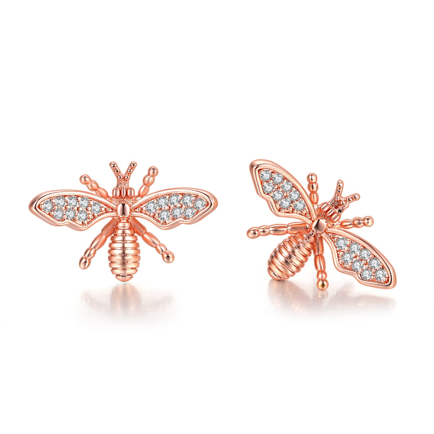 Style Cute Insect Bee Daisy Flower Stud Earrings